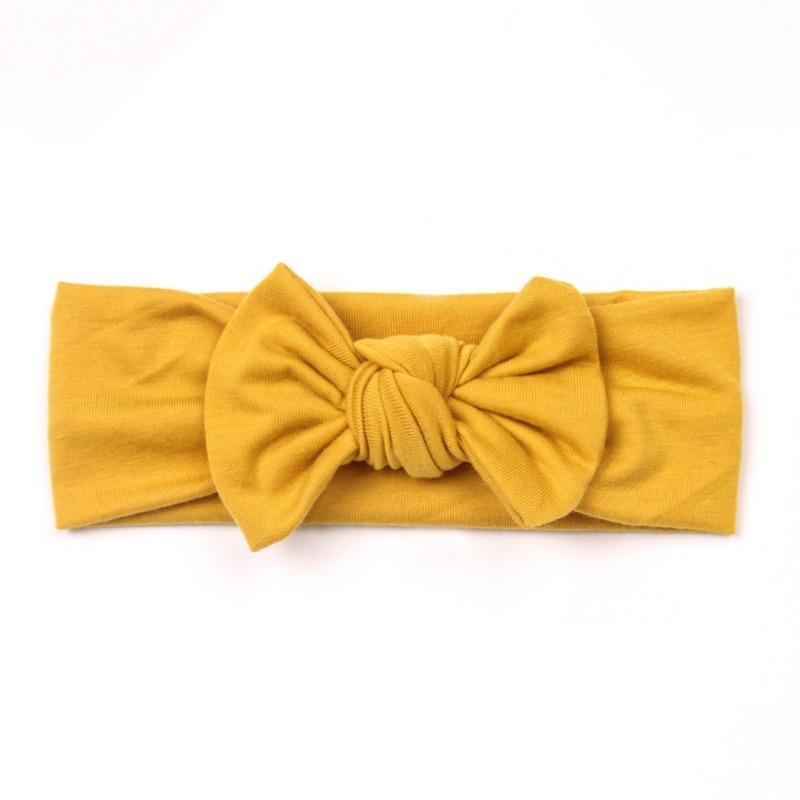 Baby headband, headband, children's plain bow, headscarf, hair accessories, baby knotted hairpin 14-color mixed package.