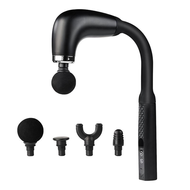 Cross-Curved Hook Fascia Gun: Lightweight, High Power, Four Heads for Full-Body Relief