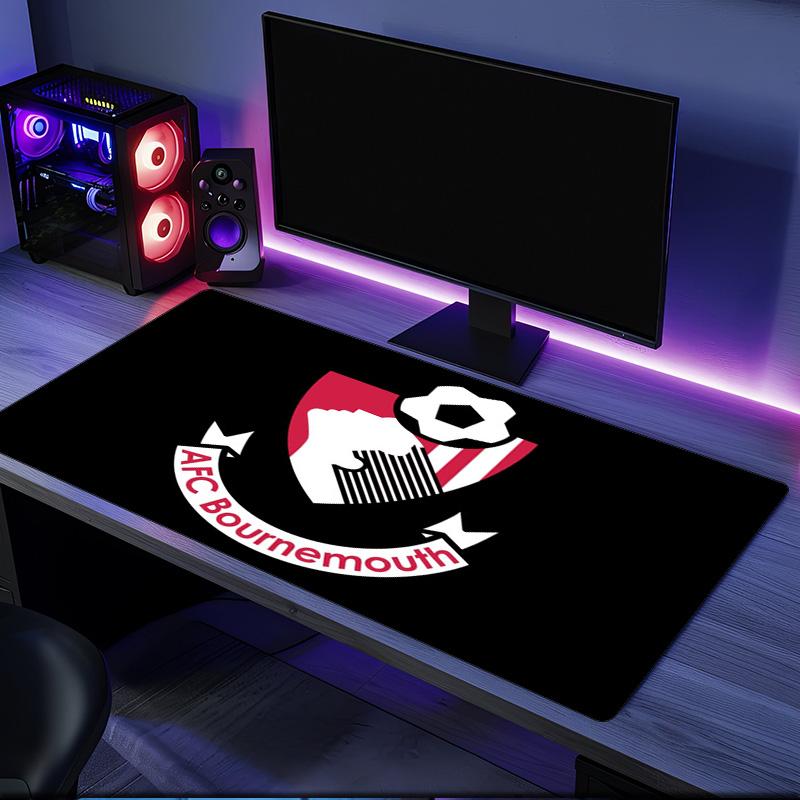 Tappetino per mouse AFC Bournemouth, base in gomma, tappetino da scrivania per esports, tappetino per mouse per giocatori e uso in ufficio, scrivania da gaming, tappetino facile da pulire