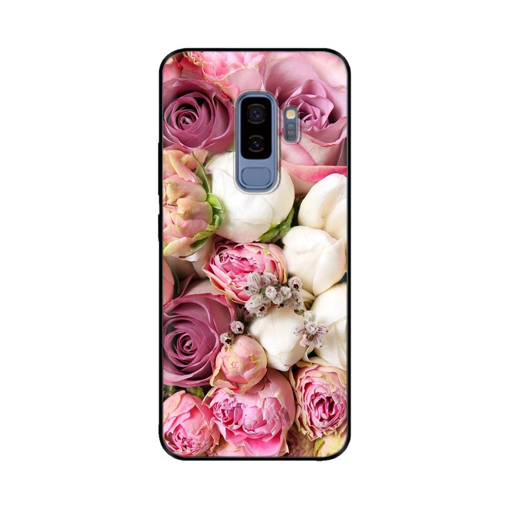 For Samsung Galaxy S9 Case Mobile Phone TPU Silicone Protective Cover for Samsung S9 Plus S9+ S 9 Back Cover Paintted Bumper