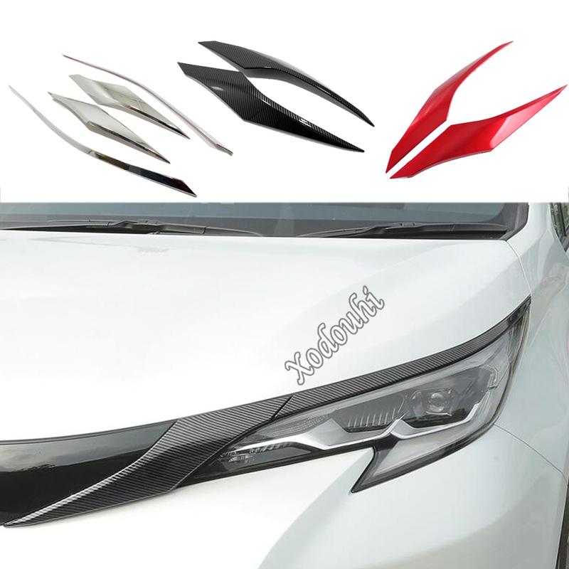 Car Body Side Engine Frame Trim Headlight Eyebrow Cover Decoration Exterior Accessories Styling For Toyota Sienna