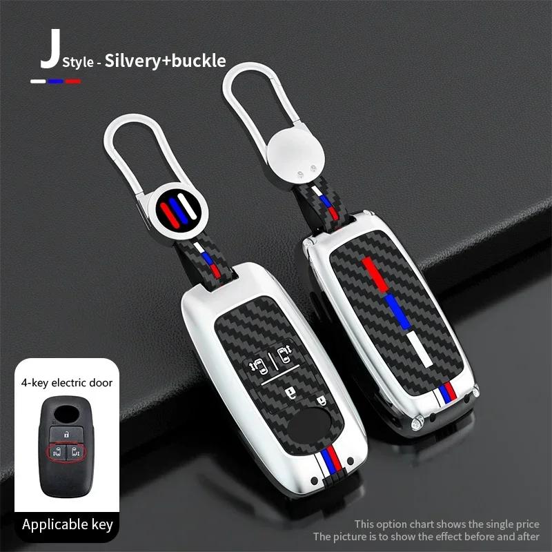 ACI4 Zinc Alloy for Toyota Yaris Ativ Raize Veloz Avanza Rush Perodua Daihatsu Malaysia Smart Remote Car Key Case Cover Keychain