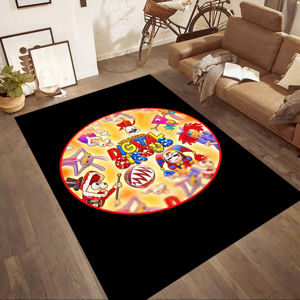 Digital Circus Area Rug Suitable For Outdoor Game Room Dormitory Study Room Antislip Rug Anime Office Decor Best For Christmas