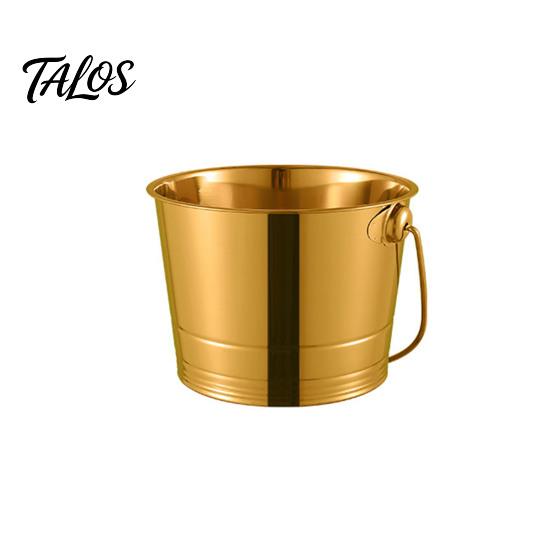 Stainless Steel Ice Bucket, with Handle Portable Beverage Tub, Mirror Polished Durable Ice Tub, for Bars Parties KTV Beverage Cooler