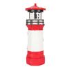 Solar Lighthouse 360 Degree Rotating Lighthouse Decoration Fadeless Resin LED Garden Lighthouse for Balcony Lawn BS38062