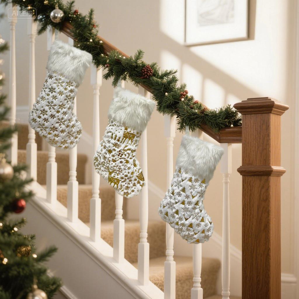 GildedPlush Christmas Socks, Gift Bags, ChristmasCandies, Gifts And Decorative Items