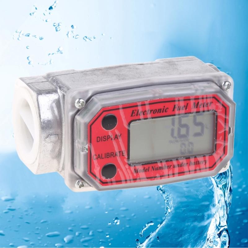 Digital- für Turbinen-Durchflussmesser Digitales LCD-Display Öl Kraftstoff Durchflussmesser Messen für Diesel Kerosin Benzin Zähler Anzeige
