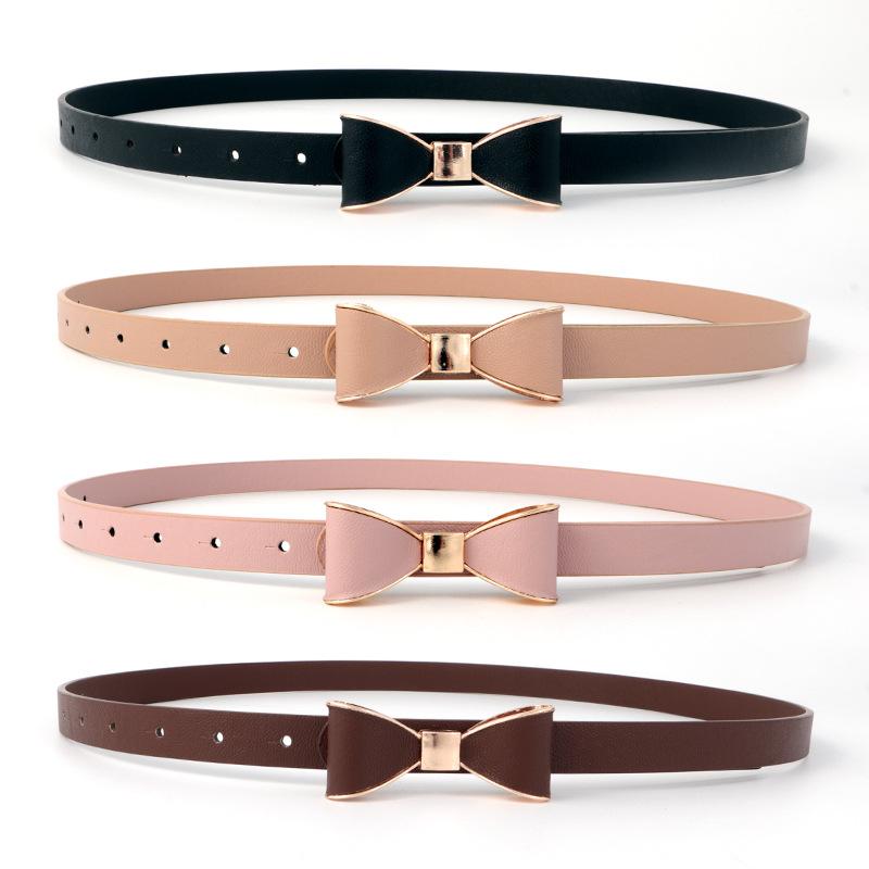 Fashion Butterfly Bow Small Ladies Belt With Dress Decoration Simple Fashion Slim Women's Belt