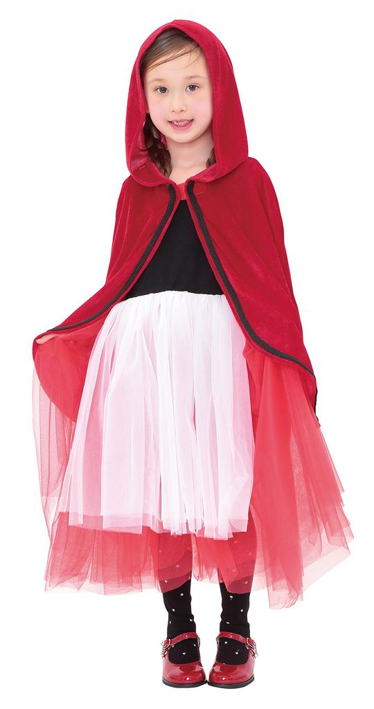 Clearstone Romantic Red Hood Cosplay Halloween Costume for 140cm Red Kids, Girls,