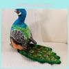 Cute Peacock Stuffed Animal Plush Realistic Bird Toy Ideal For Boys And Girls