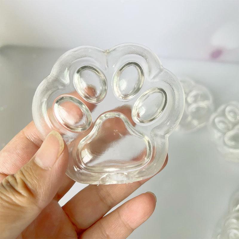 1/5Pcs Cat Paw Hollow Ball Skin Diy Stress Relief Toy Slow Rebound Fidget Sensory Ball Toy Decompression Irregular Ball Cover