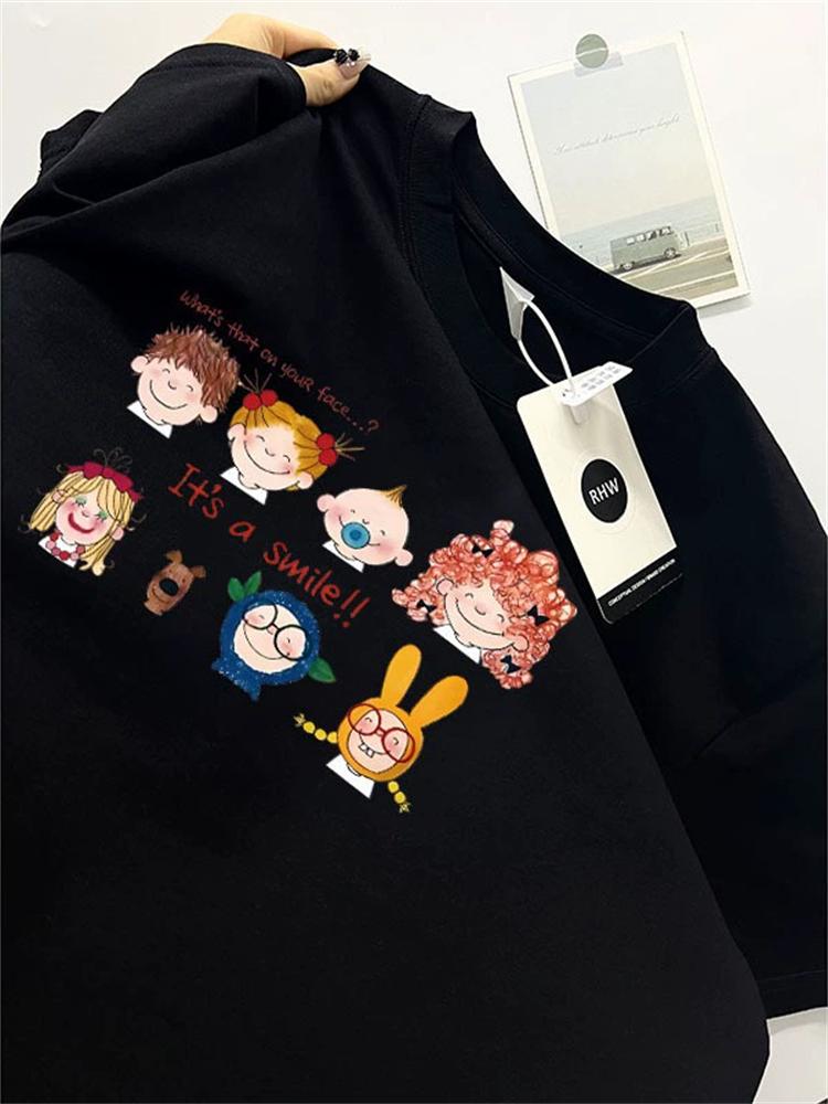 

Summer Loose Women s T-Shirt High Quality O Neck Letter Pattern Short Sleeve Women s Business Wear Short Sleeve T-Shirt CCXX196 XXXL чёрный