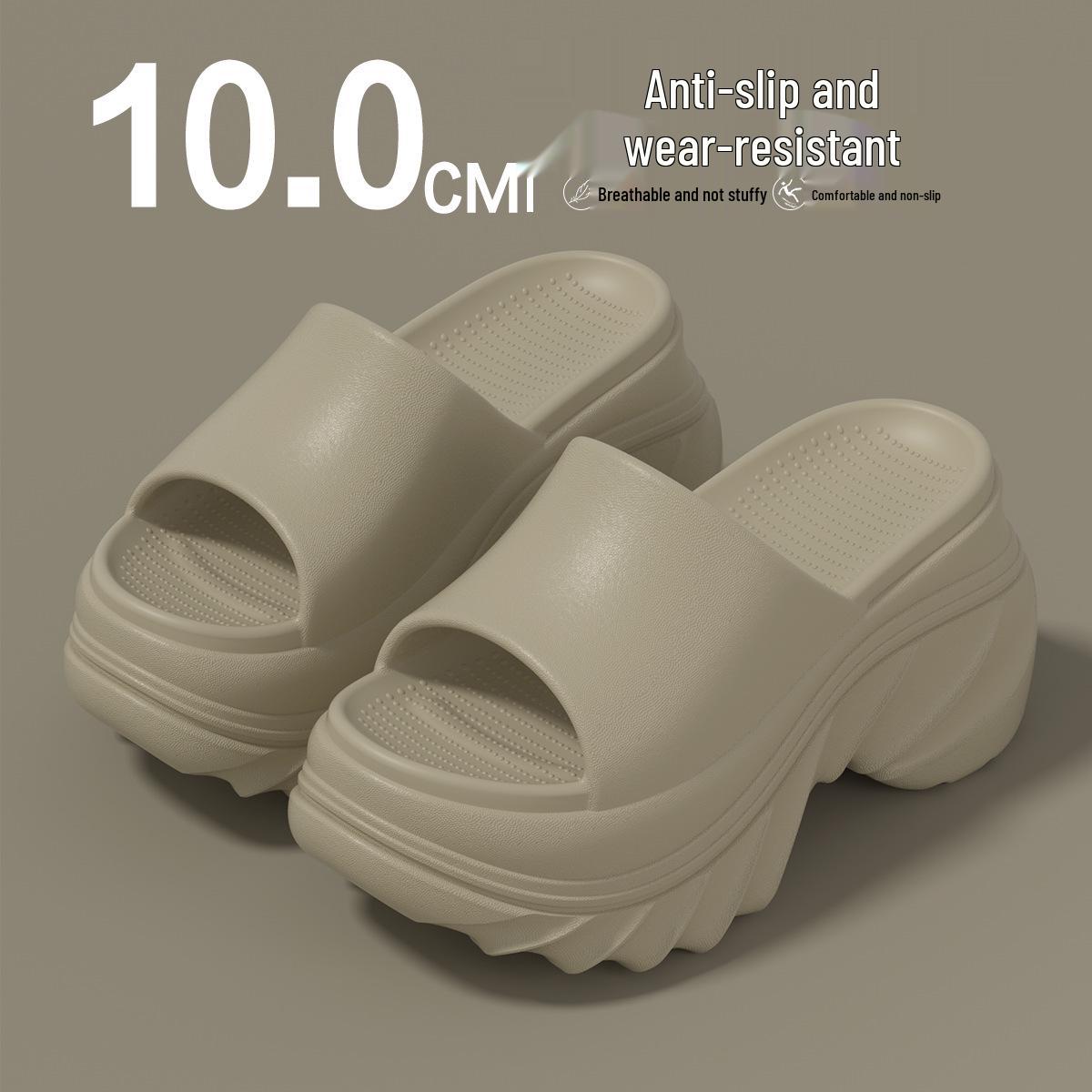 Height-Boosting Odorless Summer Slippers for Women - Non-Slip Indoor/Outdoor Sandals, 2026 Spring/Summer Collection. 39-40
