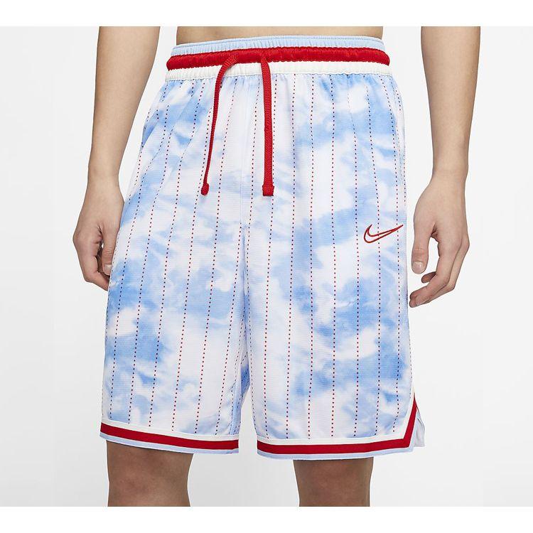 Nike Printed Basketball Training Shorts Men Bottoms Light-Blue BV9444-436