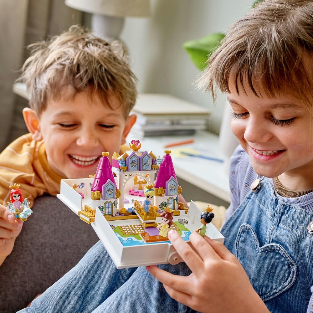 LEGO Livre de princesse Disney Princess Tiana 43193 Jouet à blocs Présent Princesse Princesse Filles Âges Ariel, Belle, Cendrillon, 5+