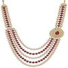 Pearl Base Metal and Dulha Moti Mala Haar Necklace for Men's Festive, Engagement, Wedding, Anniversary Gift