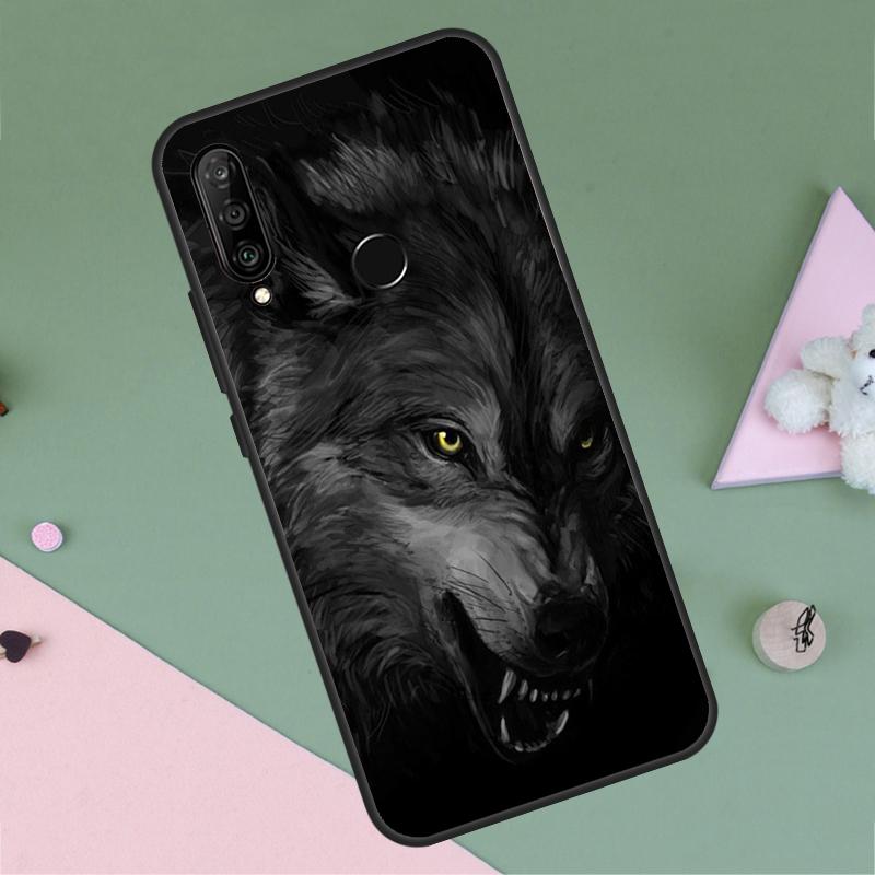 Angry Wolf For Huawei P20 P40 Lite P60 P30 Pro Nova 5T 9 10 SE 12s 12i 11i Y90 Y70 Y60 Y61 Y72 Y91 Case