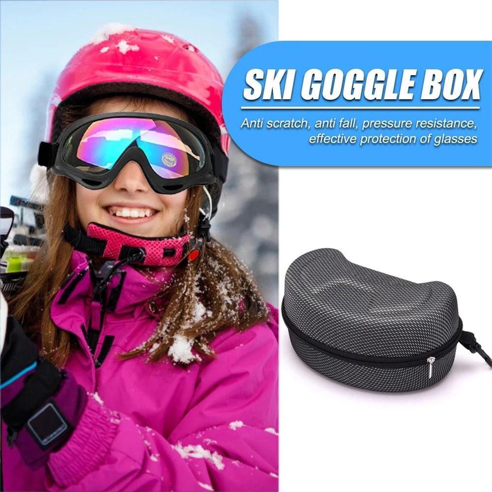 EVA Zipper Snowboard Eyewear Case Skiing Goggles Box Ski Eyewear Case Sunglasses Carrying Case