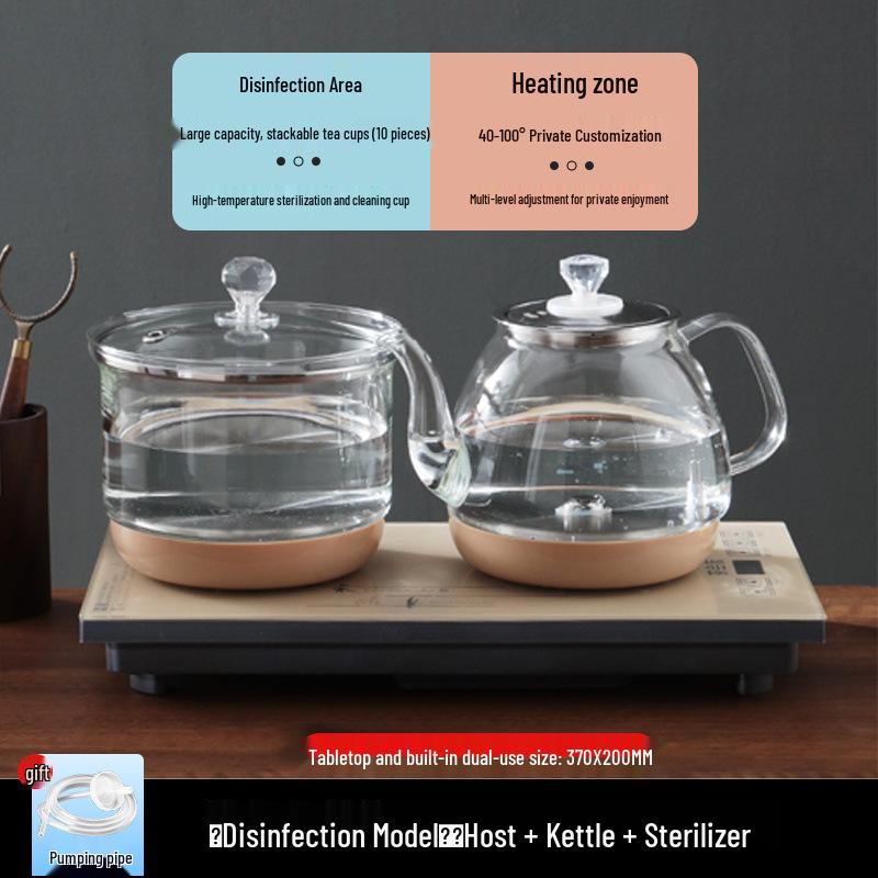 Electric Tea Brewer: Automatic Fill Kettle & Induction Stove