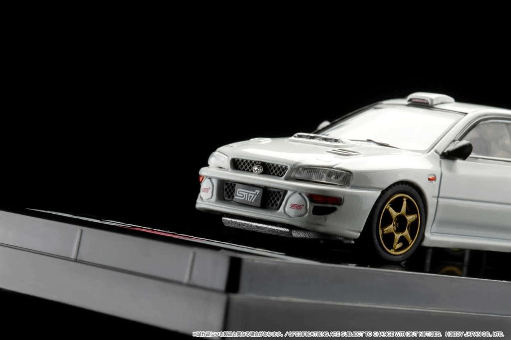 HJ64 Subaru Impreza 22B STi Version Rally Base Drive Feather White Finished Product HJ641041RW 1/64 (GC8 Modified) car/Left-hand