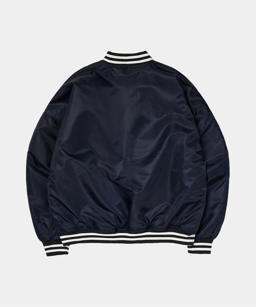 Crew Members Only Basic Stadium Jacket Navy