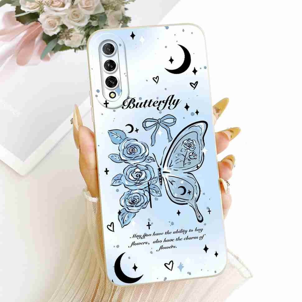 For Huawei Y9s Case Stylish Pretty Girls Flower Cover Soft Silicone Case For Huawei Y9s Y 9s STK-L21 STK-LX3 STK-L22 Back Cover