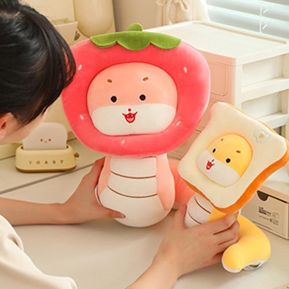 

Мягкая змея плюшевая кукла еда Headover мультфильм плюшевая кукла животное детский подарок 23cm-style 3