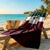 Asciugamano da Spiaggia con Logo Messicano Asciugatura Rapida Morbido Microfibra Confortevole Leggero Perfetto per Viaggiare Yoga Campeggio e Nuoto