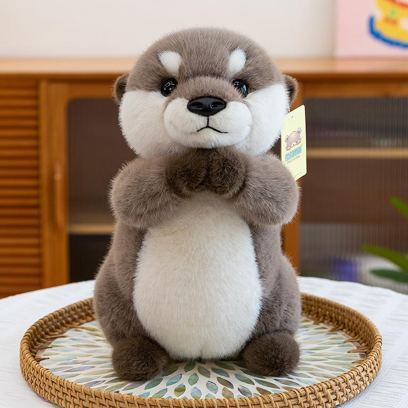 

New Cute Lazy Otter Doll Office Bedroom Ornament Children s Plush Toy 25cm/0.19kg