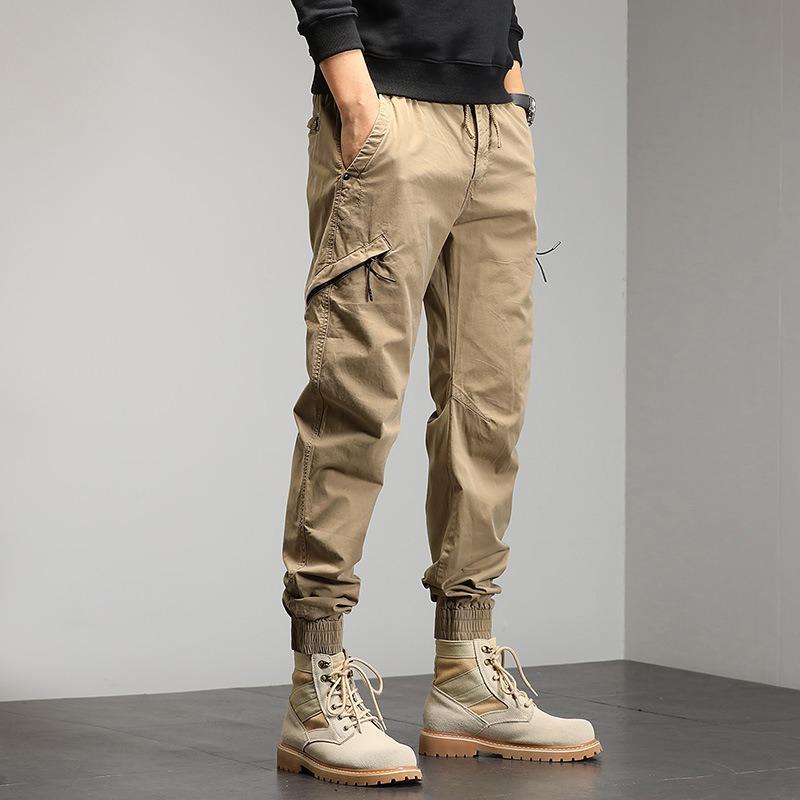 Summer Men's Tooling Casual Pants Trendy Men's Leggings Multi-bag Style Style Trend Tooling Style