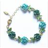 Accessoires: Rozenbloem Armband en Ketting. Retro Legering Etnische Stijl Sieraden. Overdreven Armband.