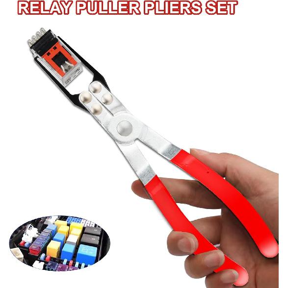 Aleric Relay Puller Pliers And Fuse Puller Plier, Automotive Relay Fuses Puller Tools Fuse Removal Tool, Pliers For Removing Relays On Vehicles, Car