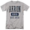 University of Akron Adult T-Shirt Founded Date, Athletic Heather, S-5XL