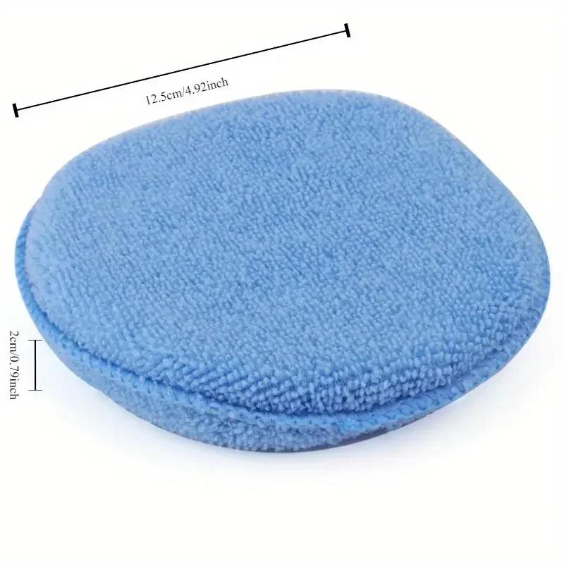 1/20pcs Car Microfiber Wax Applicator Foam Pocket Sponge Detailing Cleaning Buffing Pad for Auto Waxing, Dusting Polishing