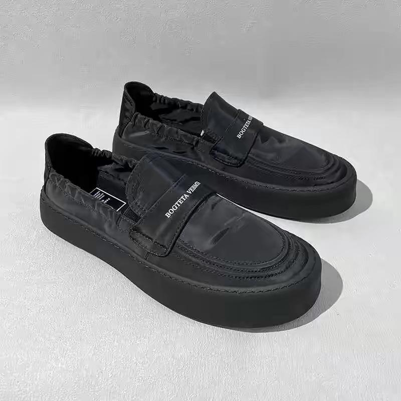 

Casual cloth shoes men s shoes 2025 summer lazy one-pedal Doudou shoes breathable ice silk cloth shoes light-soled flat-heeled loafers 44