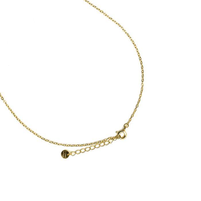 Collier Luxenter en argent 925 et quartz hydrothermal kunzite avec finition en or 18k - Akma