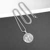 Tai Chi Yin-Yang Dragon Phoenix Pendant Necklace for Women Men Stainless Steel Jewelry Gift