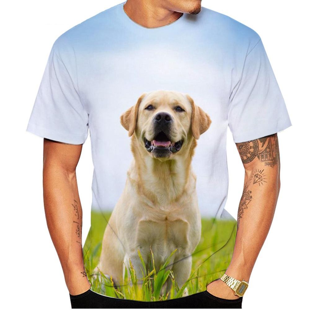 

Новые дышащие легкие летние спортивные топы с рисунком милой собаки лабрадора-ретривера, напечатанные на 3D-принтере для мужчин, женщин, детей 6XL