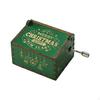 Merry Christmas Music Box Decoration Small Decorative Lightweight Musical Hand Cranked