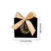 10-Pack Islamic Party Bags 2025 Paper Gift Bag DIY Supplies Eid Mubarak Elegant Candy Box Set Mini with Ribbons