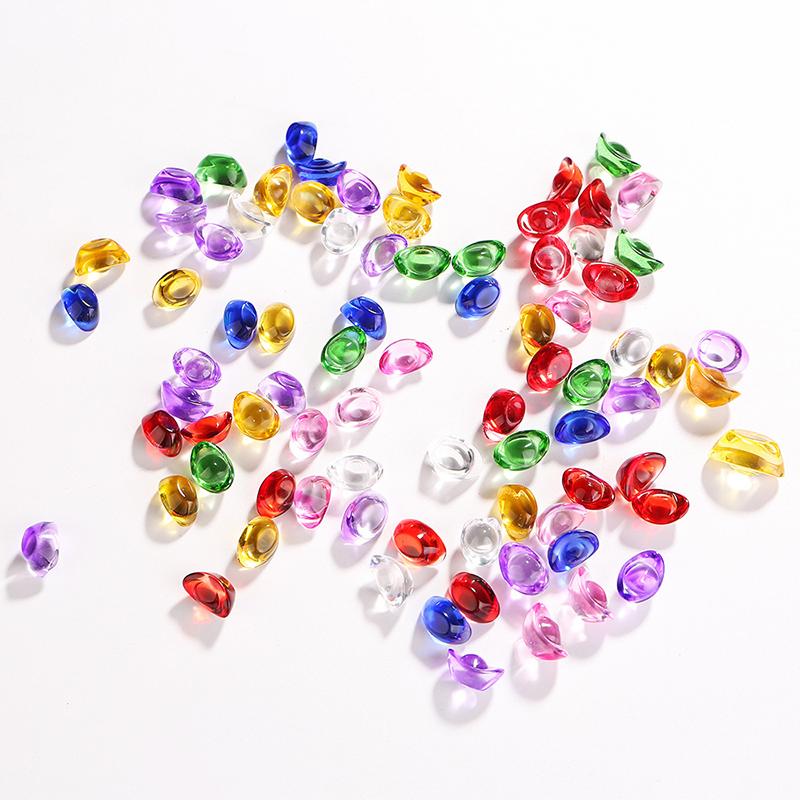 

20 шт. Мини Разноцветные Стеклянные Кристальные Слитки Юань Бао Пфафф Медный Цилиндр Аксессуары для Удачи Домашнее Благословение Декорация Орнамент