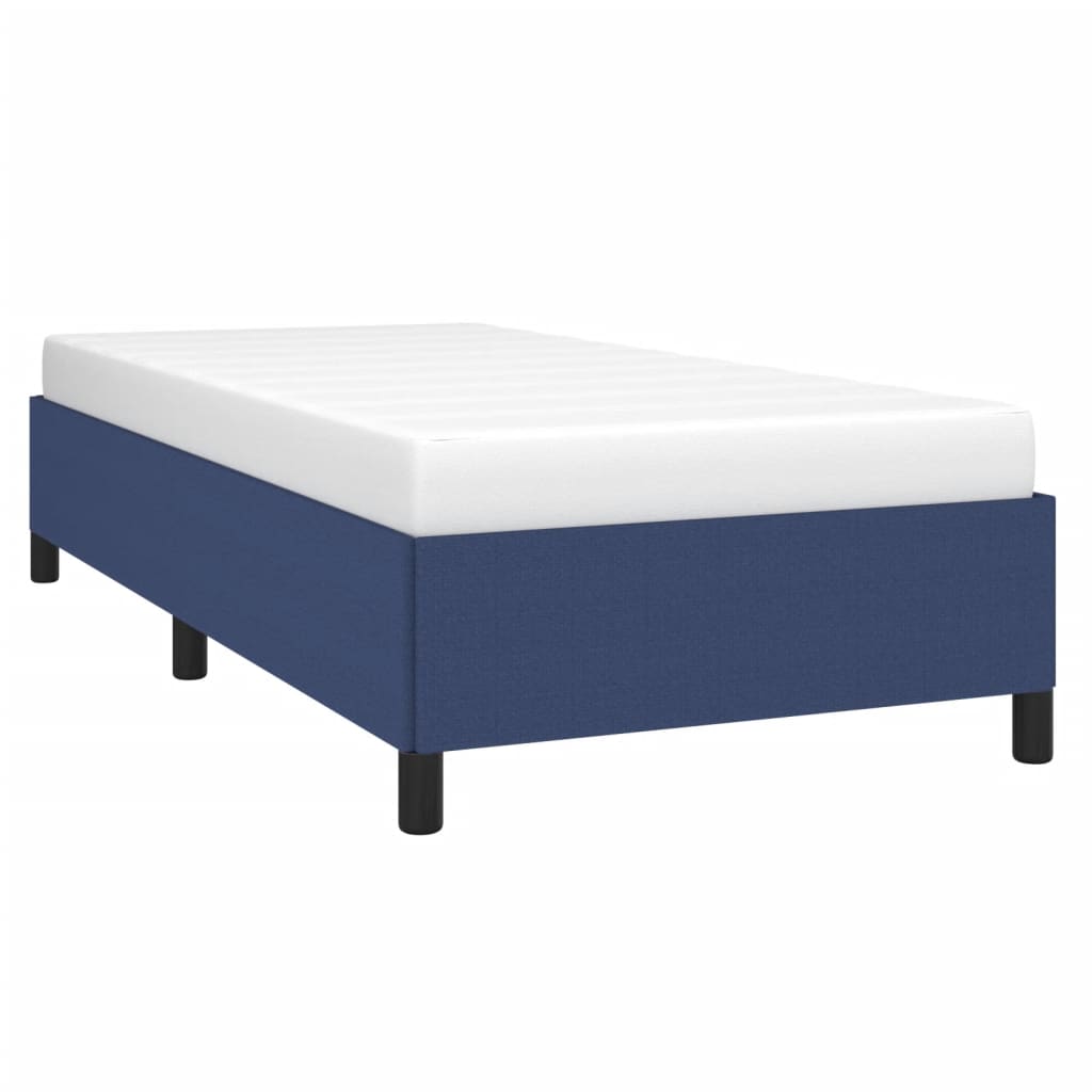 Vidaxl Bed Frame Without Mattress Blue 90X200 Cm Fabric
