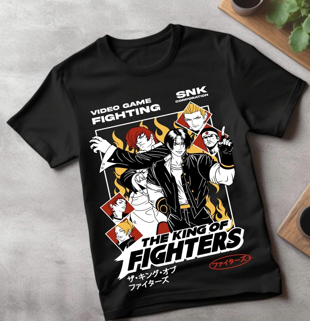 Street Fighter vs King Of Fighters T-Shirt Mens Womens Tees TopSNK Chun Li vs Anime GifT Shirt Mens Womens Tees Top S