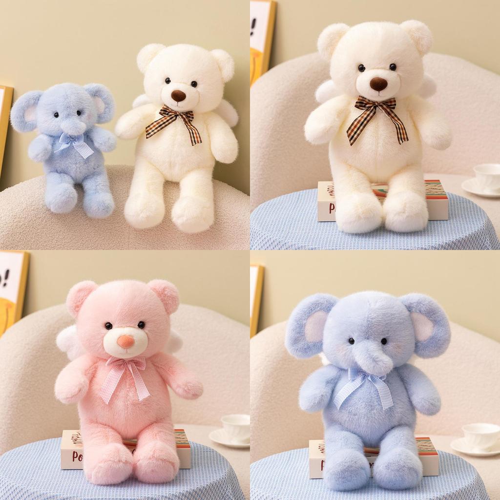Pluche Teddybeer Met Engelenvleugels Voor Kinderen En Cadeau Geven