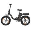 ZAZAWORK 20-inch Folding Electric Bike 250W 47Nm Motor 48V 16Ah Battery 25km/h Speed 100km Range 7 Speeds Spring Suspension Disc Brakes