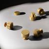 Brushed Gold Brass Pulls Wardrobes Door Handles Heavy Duty Handles Simple Installation for Kitchen Cabinets & Dressers