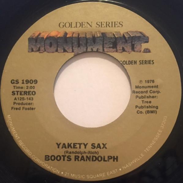 

7inch Record BOOTS RANDOLPH - Yakety Sax GS1909 Monument 1976 UK ObiJazz Used