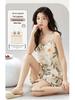 Women's Summer Cotton Camisole & Shorts Set with Built-in Bra