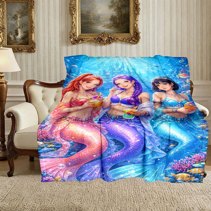 1pc Easy-Care Kpop Demon Hunters Blanket, Perfect for Couch, Bed, Home, Travel & More, Warm & Durable Printed Blanket