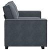 2 Seater Sofa Dark Grey 180 X 78 X 84 Cm Velvet